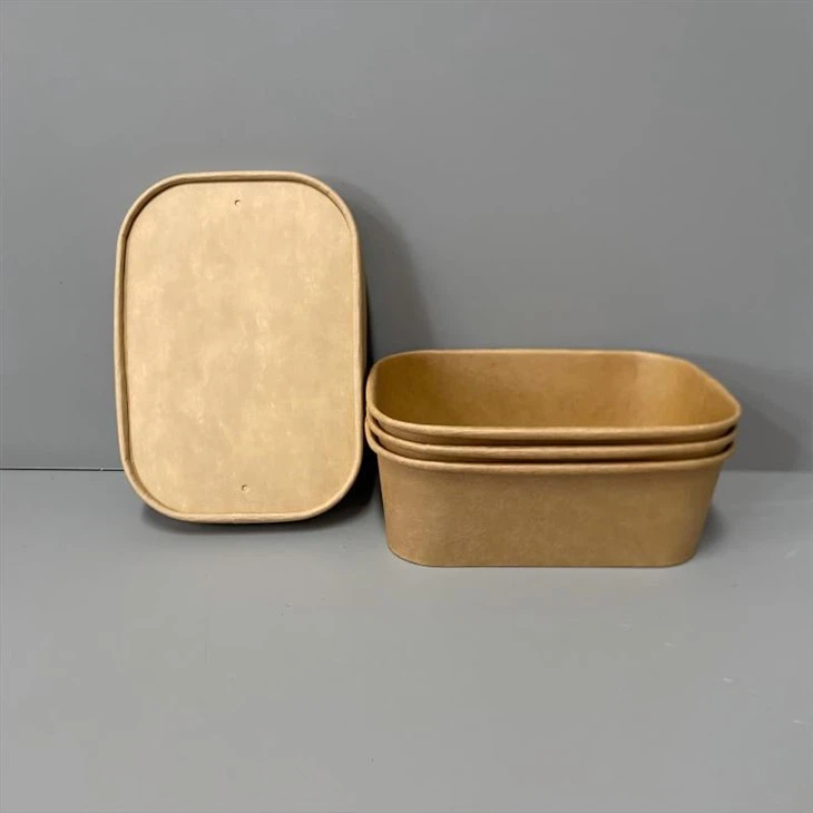 rectangle paper salad bowl