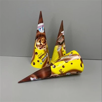 Tay áo hình nón kem in